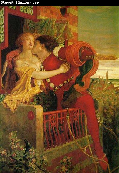 Ford Madox Brown Romeo and Juliet in the famous balcony scene